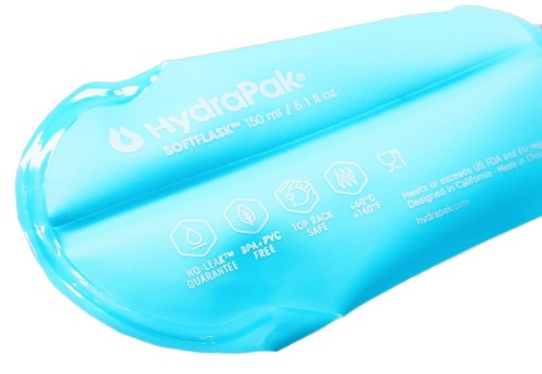 Мягкая бутылка для воды HydraPak Softflask, голубая фото 3